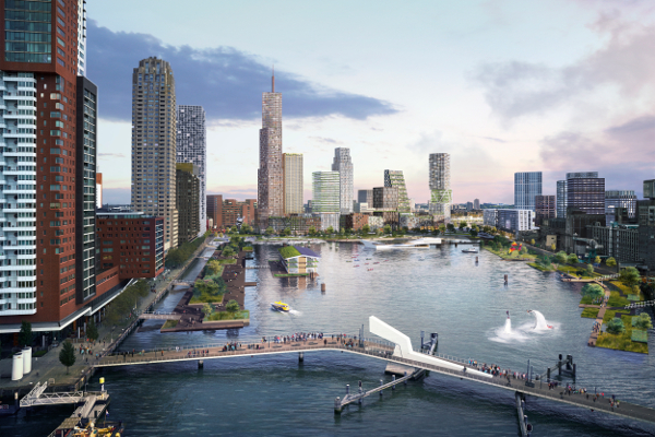 Rotterdam en Barcode Architects maken masterplan Rijnhaven